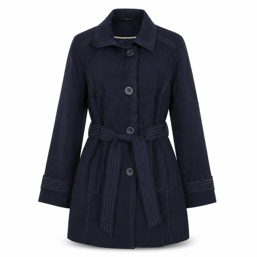Womens UK Size 14 BM Blue Overcoat