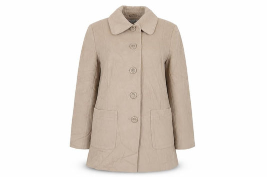 Womens UK Size 16 isle Beige Overcoat