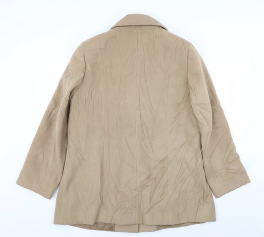 Womens UK Size 16 isle Beige Overcoat