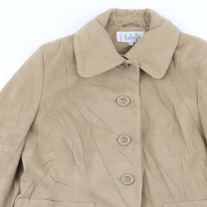 Womens UK Size 16 isle Beige Overcoat
