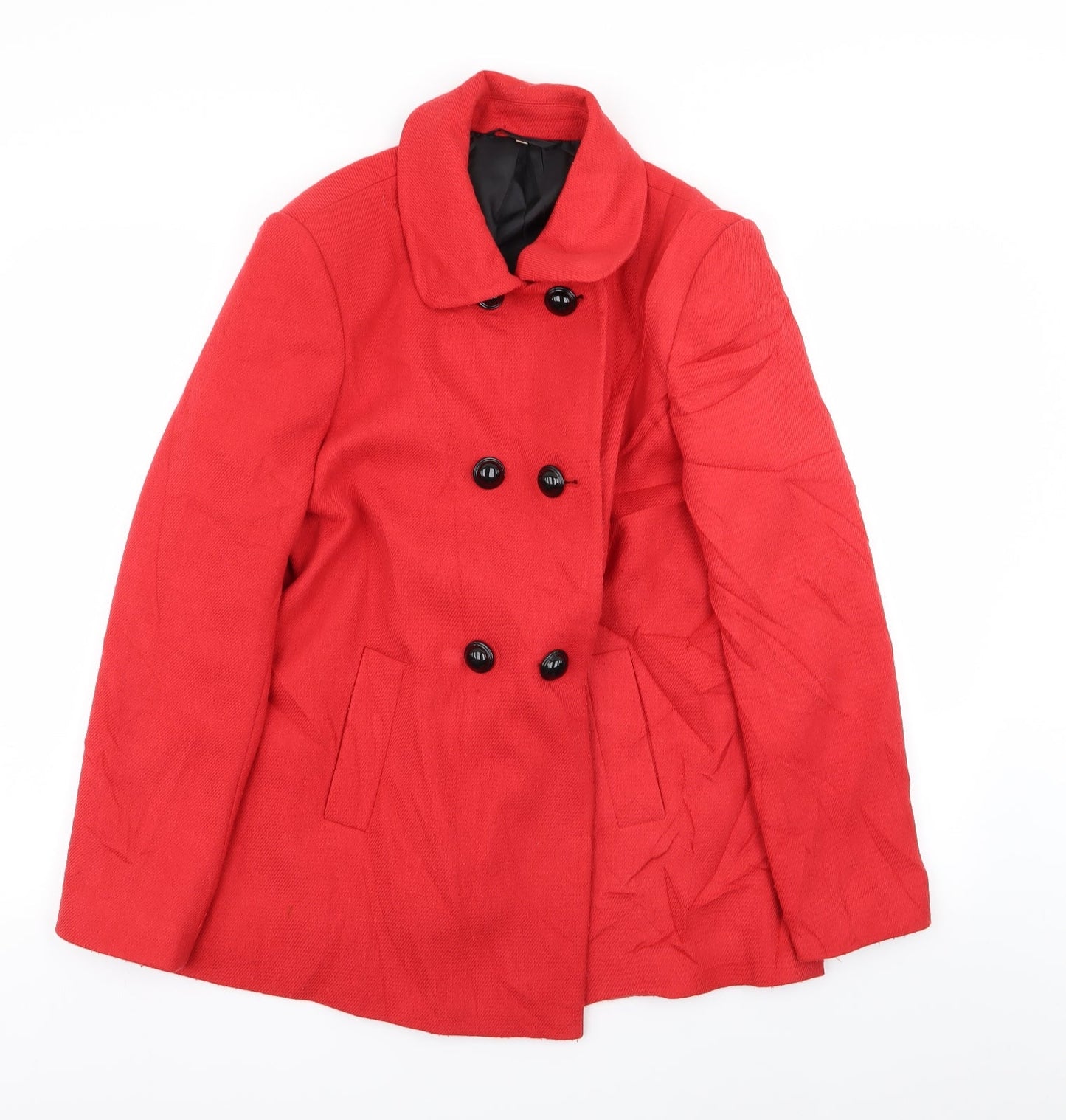 Womens UK Size 14 isle Red Overcoat
