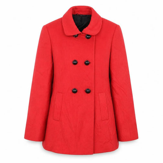 Womens UK Size 14 isle Red Overcoat