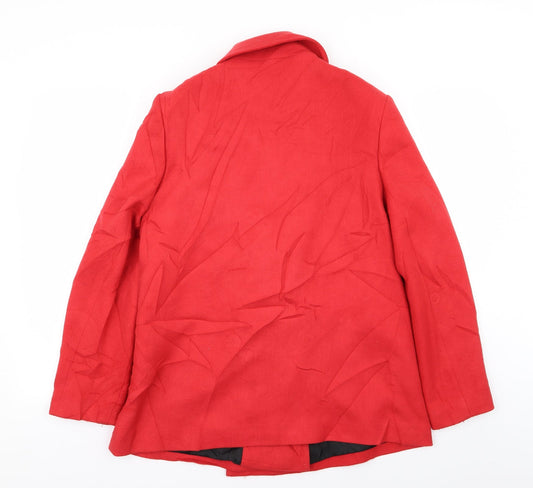 Womens UK Size 14 isle Red Overcoat
