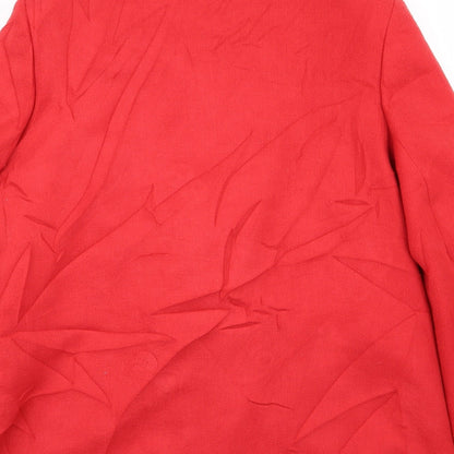 Womens UK Size 14 isle Red Overcoat