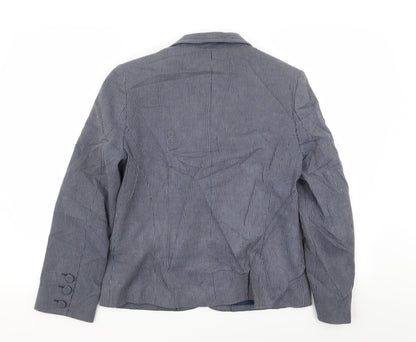 Debenhams Womens Blue Striped  Jacket Blazer Size 12