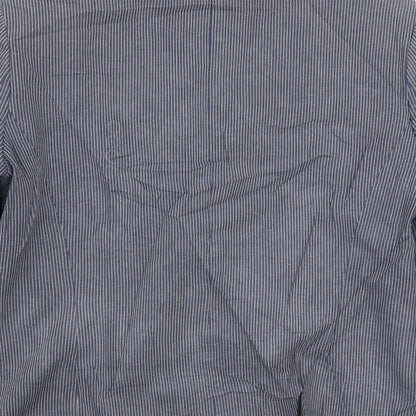 Debenhams Womens Blue Striped  Jacket Blazer Size 12