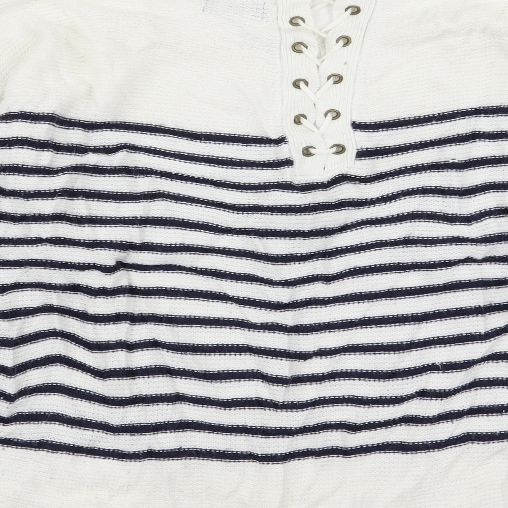 F&F Womens Multicoloured Striped  Pullover Jumper Size 14