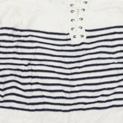 F&F Womens Multicoloured Striped  Pullover Jumper Size 14