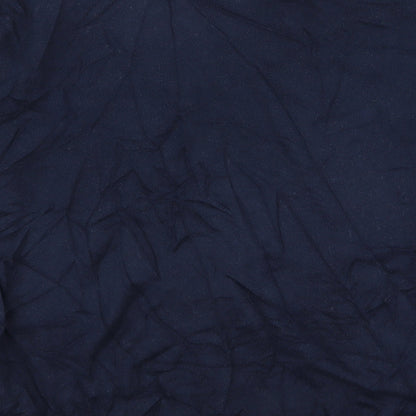 Easy Mens Blue Geometric  Pullover Jumper Size XL