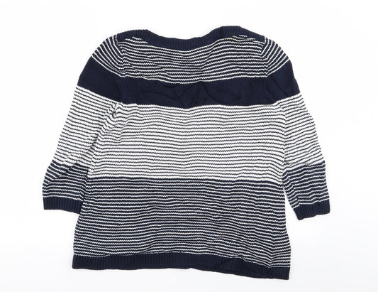 Wallis Womens Multicoloured Striped  Pullover Jumper Size S