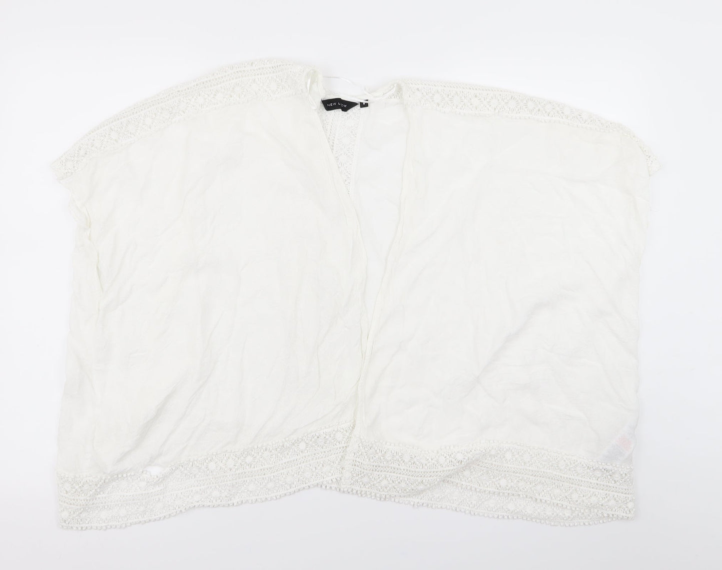 Womens UK Size 8 New Look White Cardigan Jumper