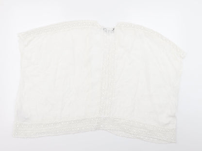 Womens UK Size 8 New Look White Cardigan Jumper