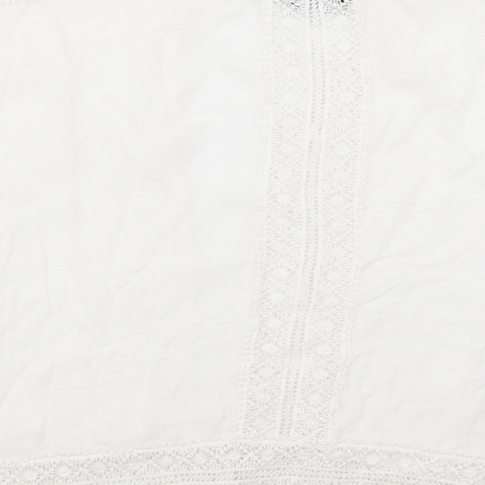 Womens UK Size 8 New Look White Cardigan Jumper