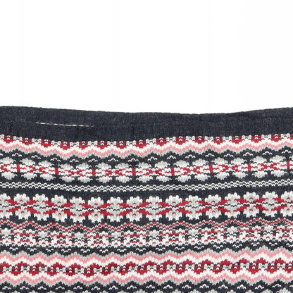 Primark Womens Multicoloured Geometric  Basic Tank Size 8  - Boob Tube