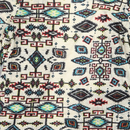 One Love Womens Multicoloured Geometric  Cardigan Jumper Size S