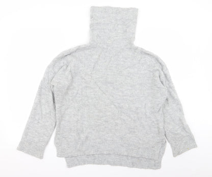 Basic Womens Grey   Pullover Jumper Size L