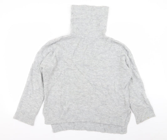Basic Womens Grey   Pullover Jumper Size L