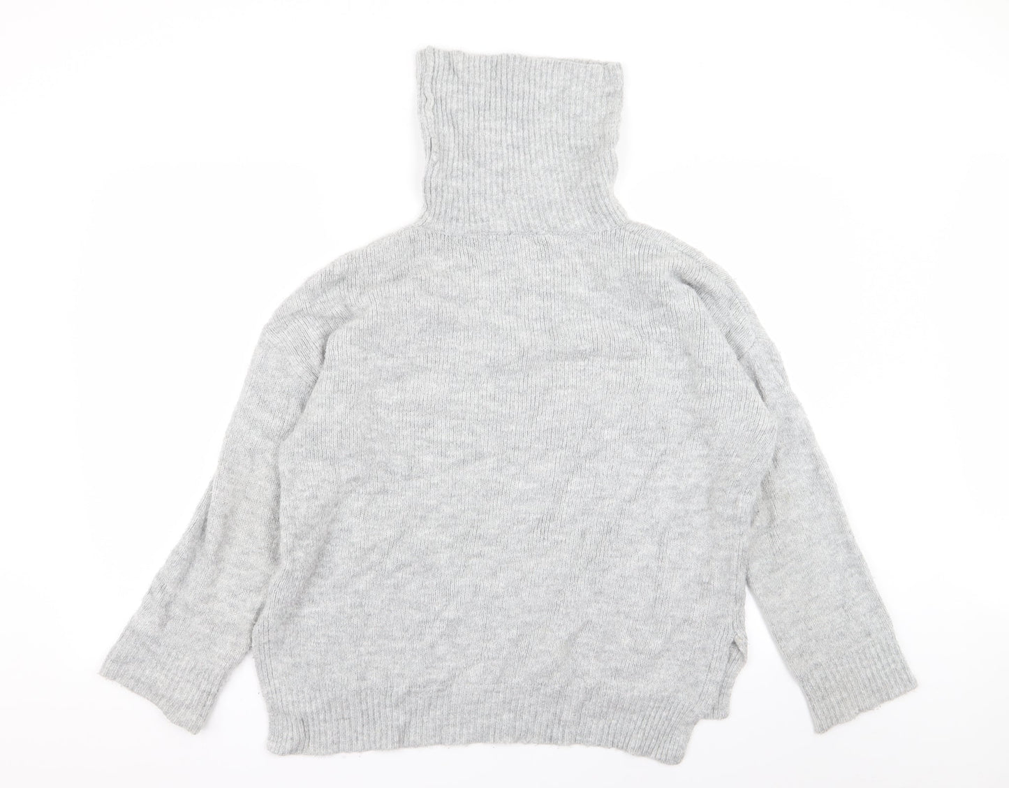 Basic Womens Grey   Pullover Jumper Size L