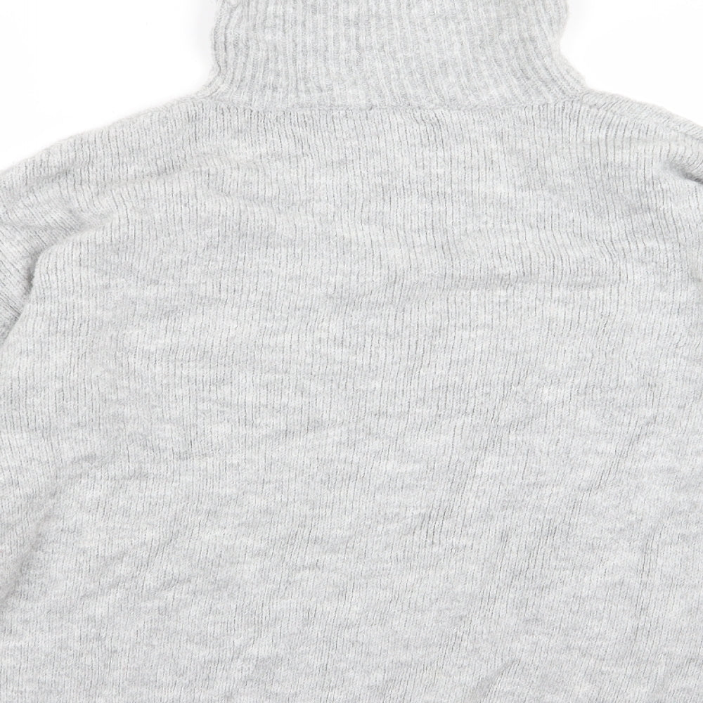 Basic Womens Grey   Pullover Jumper Size L