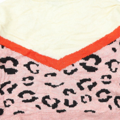 Primark Womens Multicoloured Animal Print  Pullover Jumper Size S