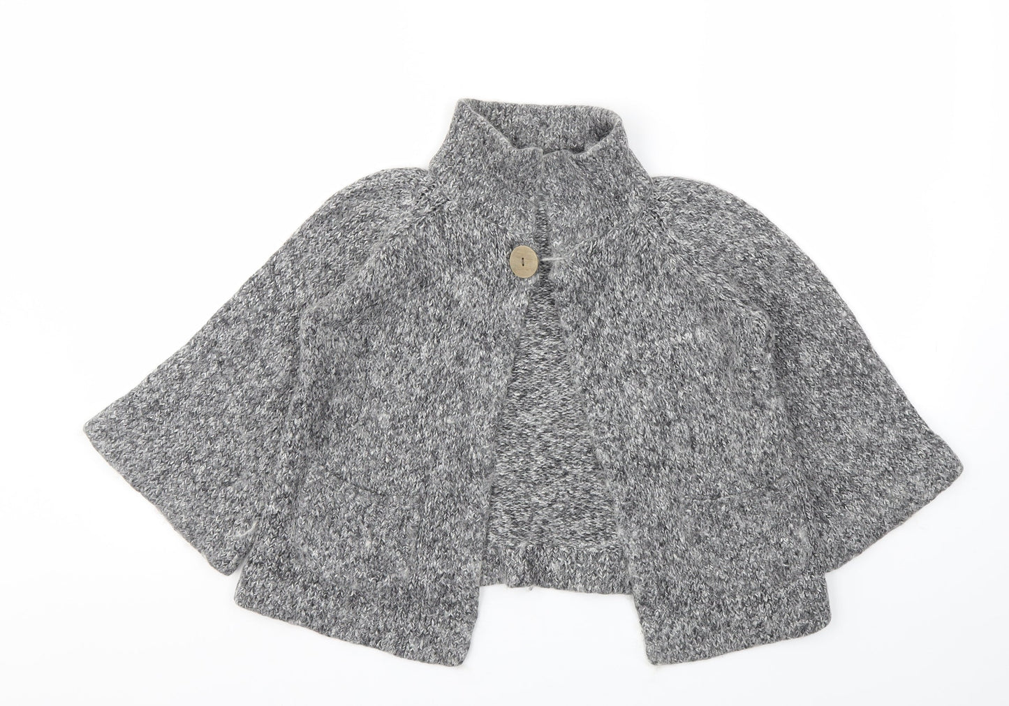 Womens UK Size 12 New Look Grey Cardigan Jumper