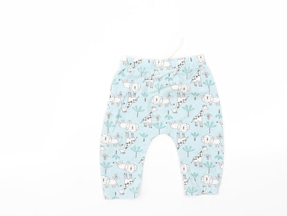 Matalan Boys Blue Animal Print  Capri Leggings Size 3-6 Months
