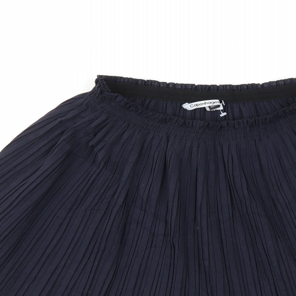 COPENHAGENLUXE Womens Blue   Flare Skirt Size S  - Stretch waistband