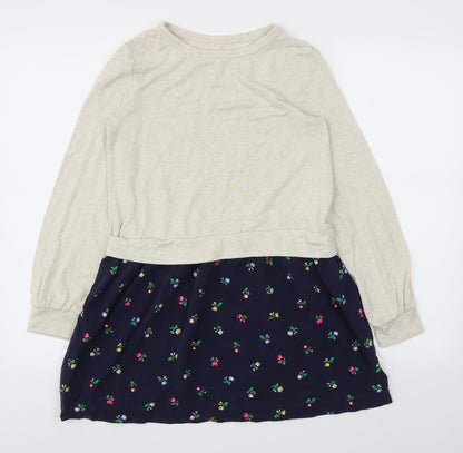 Gap Girls Brown Floral  Fit & Flare  Size XL