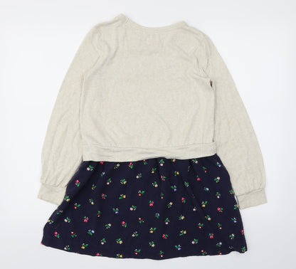 Gap Girls Brown Floral  Fit & Flare  Size XL