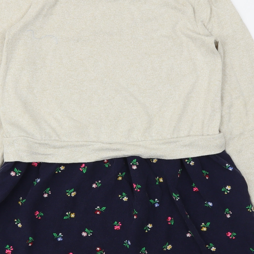 Gap Girls Brown Floral  Fit & Flare  Size XL