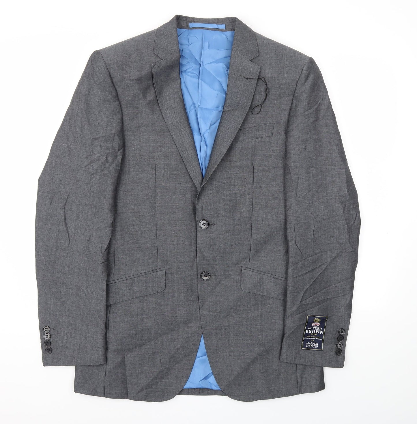 Mens UK Size 36 M&S Regular Grey Suit Jacket