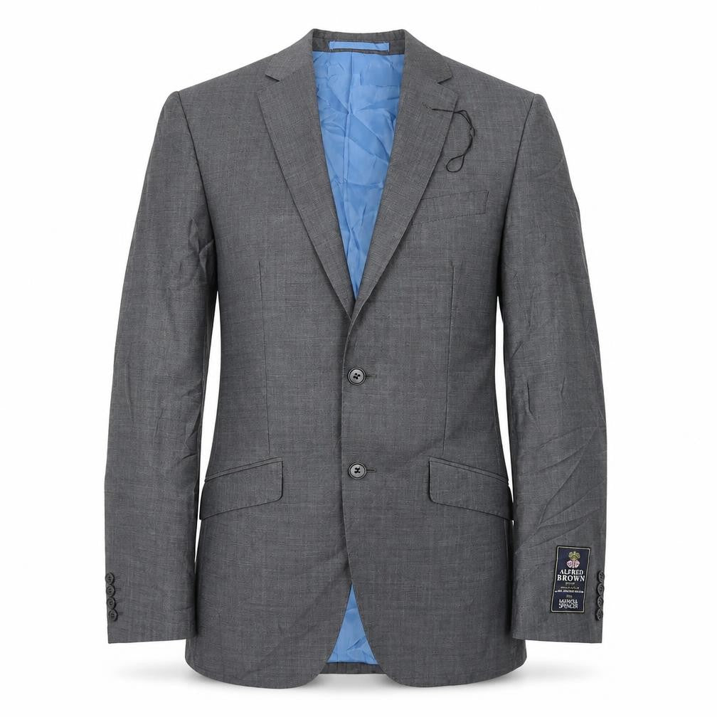 Mens UK Size 36 M&S Regular Grey Suit Jacket