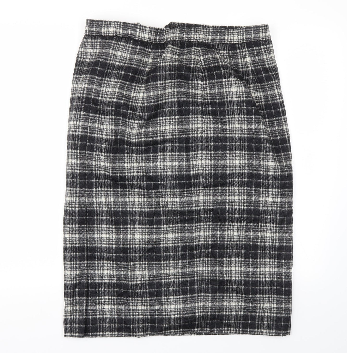 Gorray Womens Black Check  A-Line Skirt Size 14