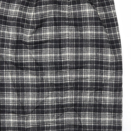 Gorray Womens Black Check  A-Line Skirt Size 14