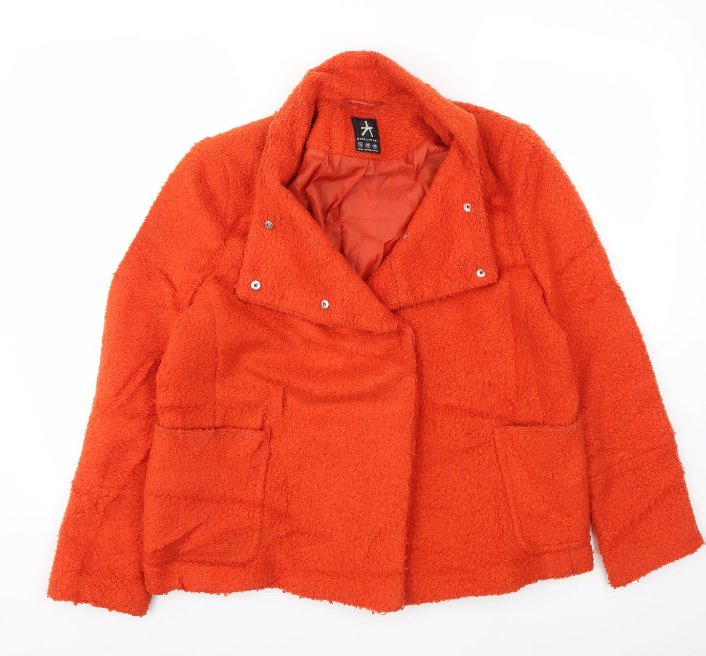 Primark Womens Orange   Jacket Coatigan Size 10