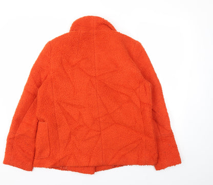 Primark Womens Orange   Jacket Coatigan Size 10