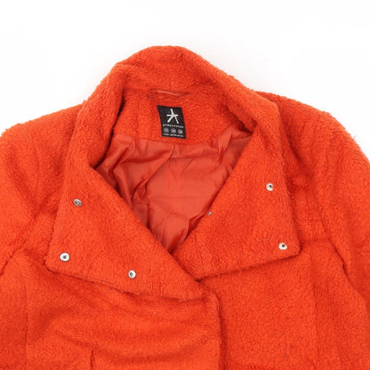 Primark Womens Orange   Jacket Coatigan Size 10
