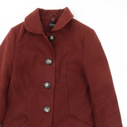 George Womens Brown   Jacket Coat Size 8