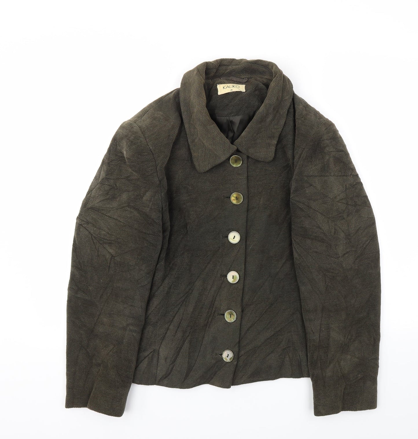 Kaliko Womens Green   Jacket Blazer Size 14