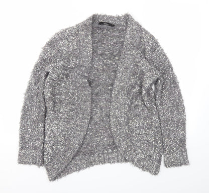 Womens UK Size S BM Grey Cardigan Jumper