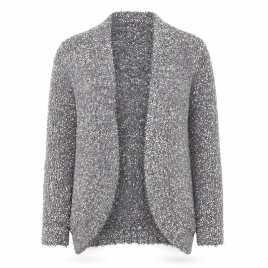 Bonmarché Womens Grey Cardigan Jumper Size S