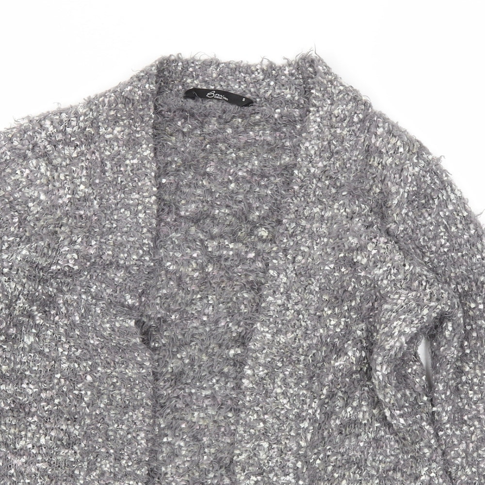 Womens UK Size S BM Grey Cardigan Jumper