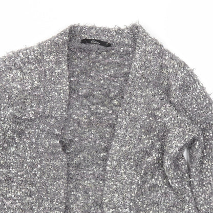 Womens UK Size S BM Grey Cardigan Jumper