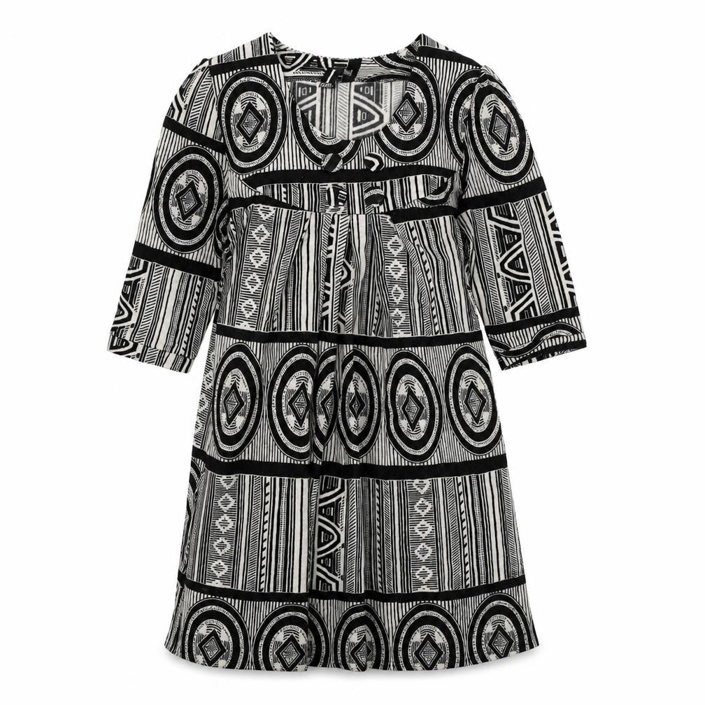 izabel Womens Black Colourblock  A-Line  Size 10