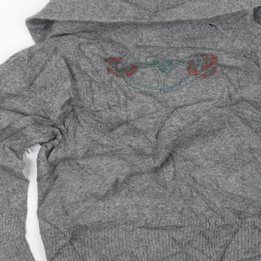peimchi Womens Grey   Cardigan Jumper Size S