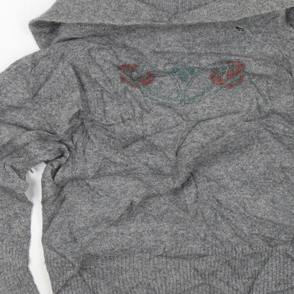 peimchi Womens Grey   Cardigan Jumper Size S