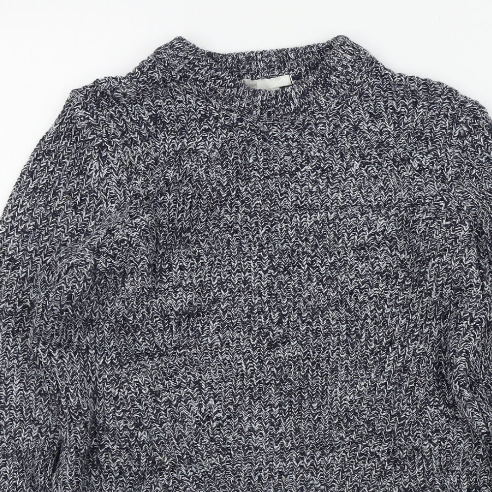 Womens UK Size XS H&M Blue Pullover Jumper