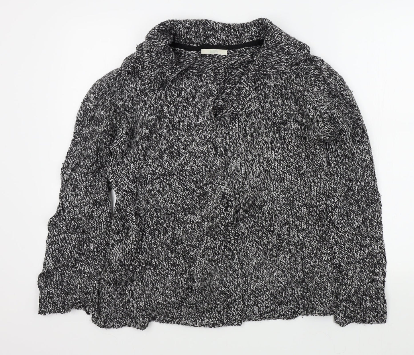 Womens UK Size 16 M&S Black Cardigan Jumper