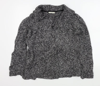 Womens UK Size 16 M&S Black Cardigan Jumper