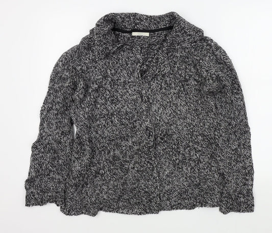 Womens UK Size 16 M&S Black Cardigan Jumper